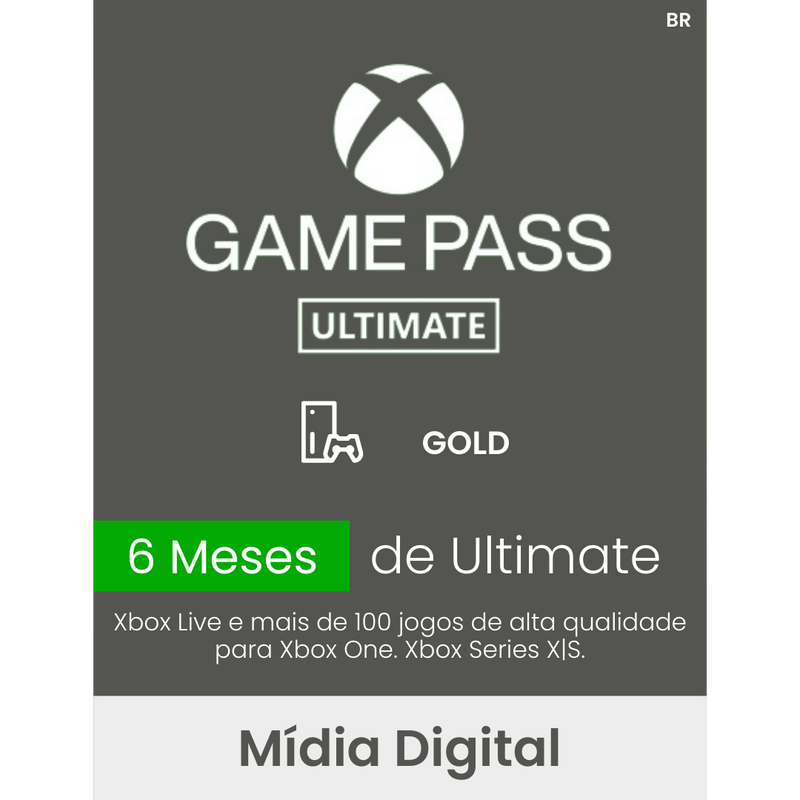 Xbox Game Pass Ultimate 6 meses - Xbox One / Xbox Series X|S